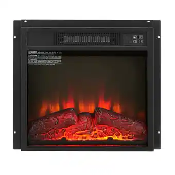 Walmart YYAo Electric Fireplace, Living Room Bedroom Fireplace,Electric Fireplace Insert 18 1400W 120V offer