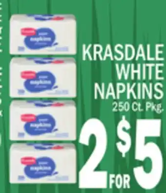 C Town KRASDALE WHITE NAPKINS offer