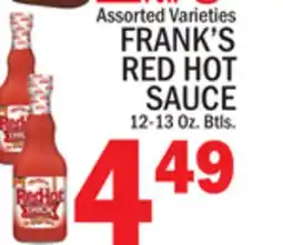 C Town FRANK'S RED HOT SAUCE offer