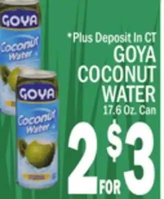 C Town GOYA COCONUT WATER offer