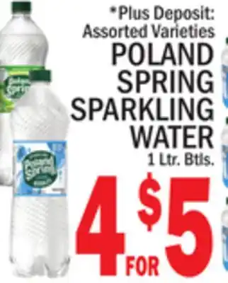 C Town POLAND SPRING SPARKLING WATER offer