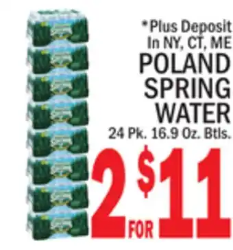 C Town POLAND SPRING WATER offer