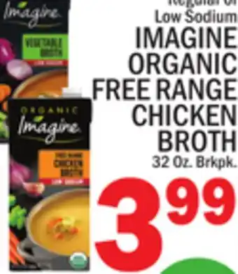 C Town IMAGINE ORGANIC FREE RANGE CHICKEN BROTH offer