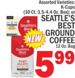 C Town SEATTLE'S BEST GROUND COFFEE 12 Oz. Bag offer