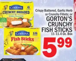 C Town GORTON'S CRUNCHY FISH STICKS offer