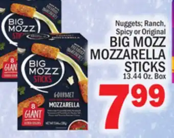 C Town BIG MOZZ MOZZARELLA STICKS offer