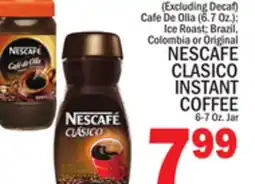 C Town NESCAFE CLASICO INSTANT COFFEE, 6-7 Oz. Jar offer