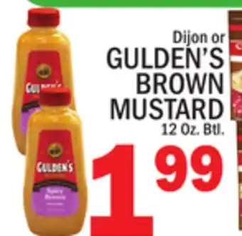 C Town GULDEN'S DIJON OR BROWN MUSTARD offer