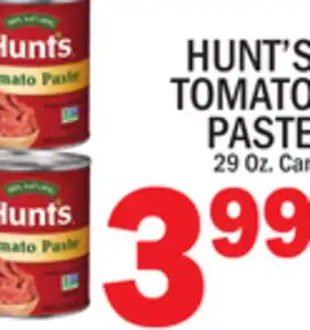 C Town HUNT'S TOMATO PASTE offer