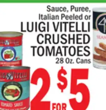 C Town LUIGI VITELLI CRUSHED TOMATOES offer