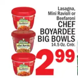 C Town CHEF BOYARDEE BIG BOWLS offer