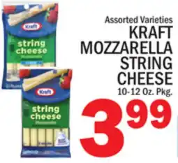 C Town KRAFT MOZZARELLA STRING CHEESE offer