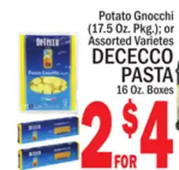 C Town DECECCO PASTA, 16 Oz. Boxes offer