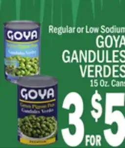 C Town GOYA GANDULES VERDES offer