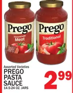 C Town PREGO PASTA SAUCE offer