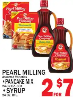 C Town PEARL MILLING •PANCAKE MIX 24-32 OZ. BOX •SYRUP 24 OZ. BTL offer