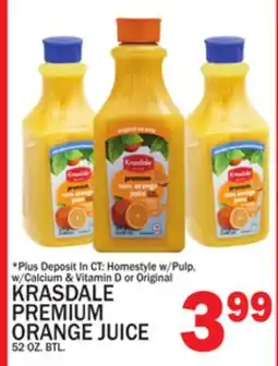 C Town KRASDALE PREMIUM ORANGE JUICE offer