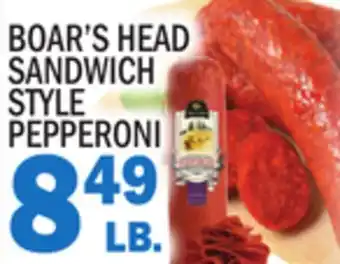 C Town BOAR'S HEAD SANDWICH STYLE PEPPERONI offer