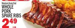 C Town WHOLE PORK SPARE RIBS offer