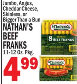 C Town NATHAN'S BEEF FRANKS offer