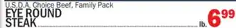 C Town U.S.D.A. Choice Beef EYE ROUND STEAK offer