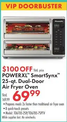 Boscov's POWERXL SmartSynx 25-qt. Dual-Door Air Fryer Oven offer