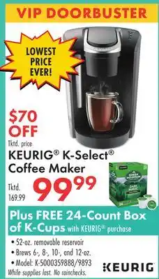 Boscov's KEURIG K-Select Coffee Maker offer