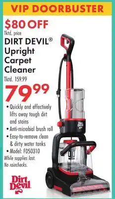 Boscov's DIRT DEVIL Upright Carpet Cleaner offer