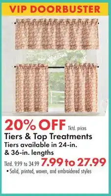 Boscov's Tiers & Top Treatments offer