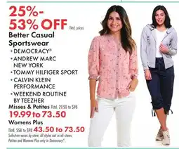 Boscov's Better Casual Sportswear offer