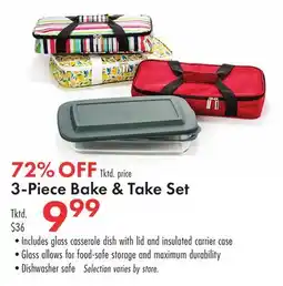 Boscov's 3-Piece Bake & Take Set offer