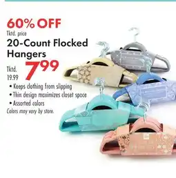 Boscov's 20-Count Flocked Hangers offer