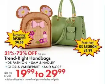 Boscov's Trend-Right Handbags offer