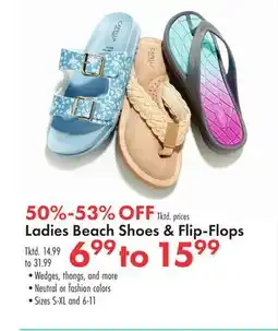 Boscov's Ladies Beach Shoes & Flip-Flops offer