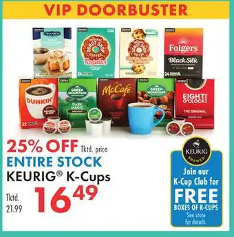 Boscov's ENTIRE STOCK KEURIG K-Cups offer