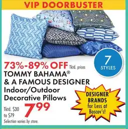 Boscov's TOMMY BAHAMA & A FAMOUS DESIGNER Indoor/Outdoor Decorative Pillows offer