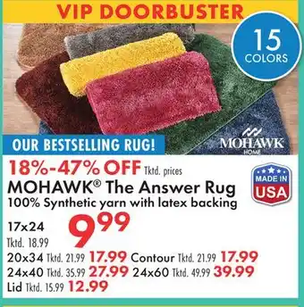 Boscov's MOHAWK The Answer Rug offer