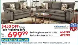 Boscov's Tosh Reclining Sofa offer