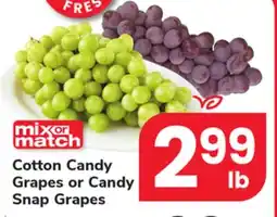 ACME Cotton Candy Grapes or Candy Snap Grapes offer