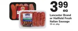 ACME Lancaster Brand or Hatfield Fresh Italian Sausage offer