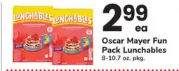 ACME Oscar Mayer Fun Pack Lunchables offer