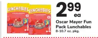 ACME Oscar Mayer Fun Pack Lunchables offer