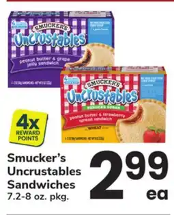 ACME Smucker's Uncrustables Sandwiches offer