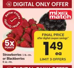 ACME Strawberries 1 lb. ctn. or Blackberries 6 oz. ctn offer