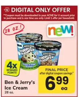 ACME Ben & Jerry's Ice Cream offer