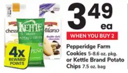 ACME Pepperidge Farm Cookies 5-8.6 oz. pkg. or Kettle Brand Potato Chips 7.5 oz. bag offer