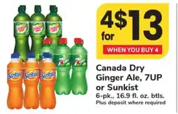 ACME Canada Dry Ginger Ale, 7UP or Sunkist offer