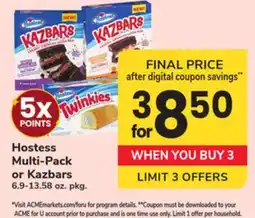 ACME Hostess Multi-Pack or Kazbars offer