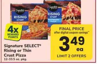 ACME Signature SELECT Rising or Thin Crust Pizza offer