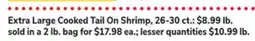 ACME Extra Large Cooked Tail On Shrimp offer